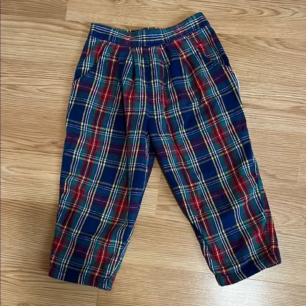 VINTAGE HEALTHTEX GIRLS SIZE 3T PLAID PANTS